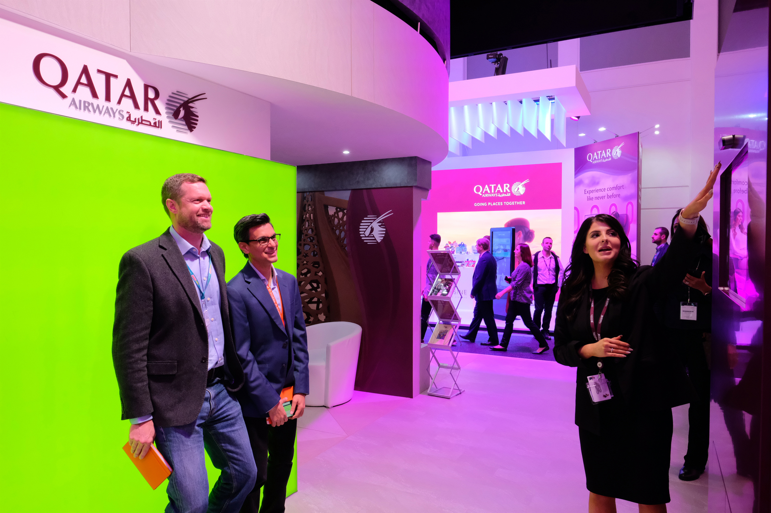 Qatar Airways stand